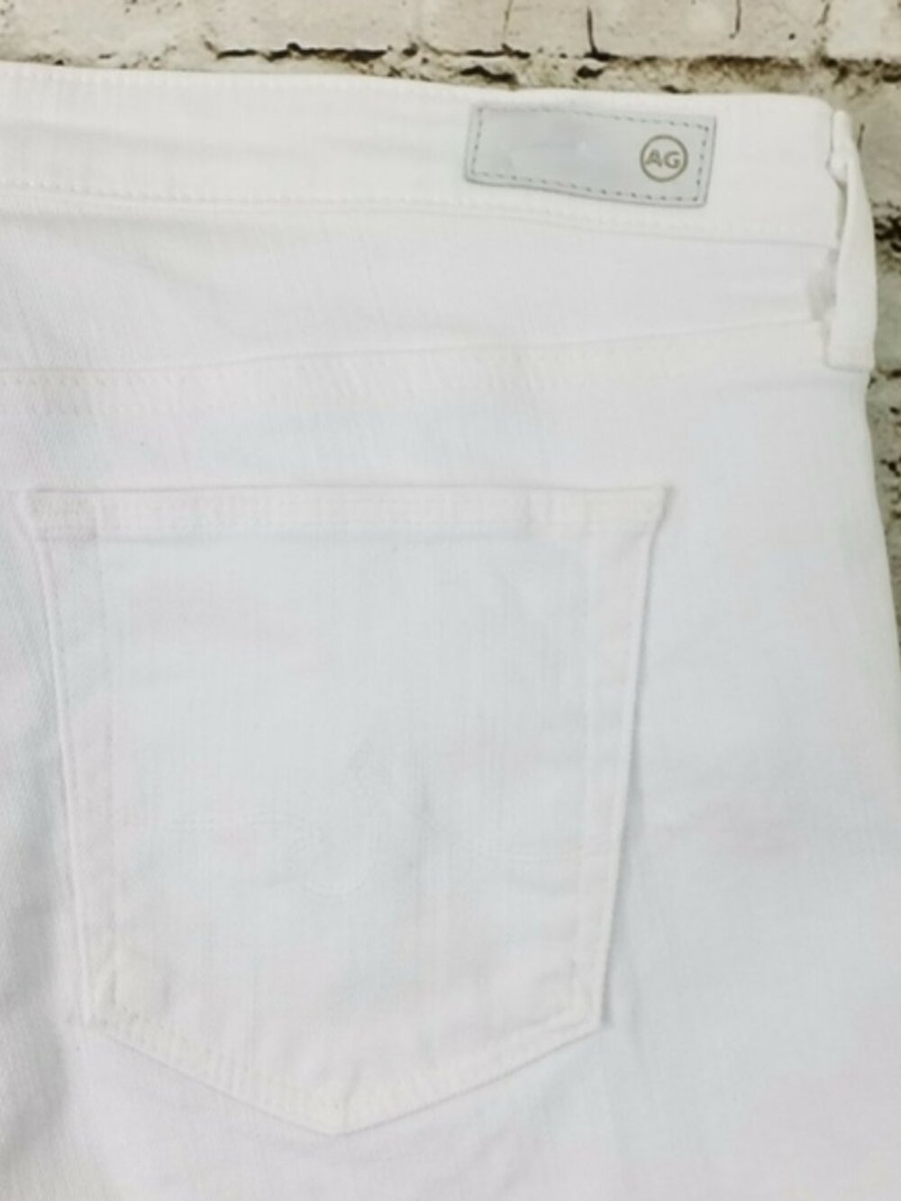 AG Adriano Goldschmied The Prima White Mid Rise Stretch Cigarette Jeans Women 29 - Picture 10 of 16